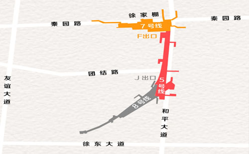 7、8 號線徐家棚暫時無法站內(nèi)換乘