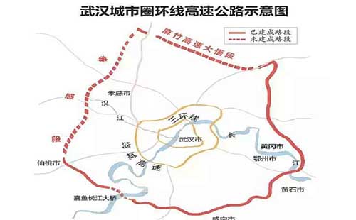 武漢城市圈環(huán)線高速公路孝感南段即將開通