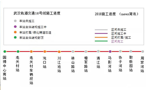 武漢地鐵16號(hào)線最新線路圖（漢南線開(kāi)通時(shí)間）