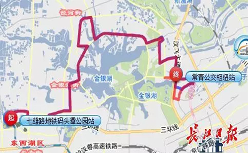 金銀湖環(huán)湖中路道路施工 7條公交改線