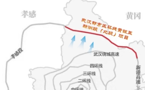 武漢都市區(qū)環(huán)線黃陂至新洲段最新進(jìn)展2022