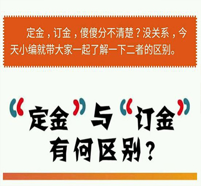 “定金”和“訂金”的區(qū)別