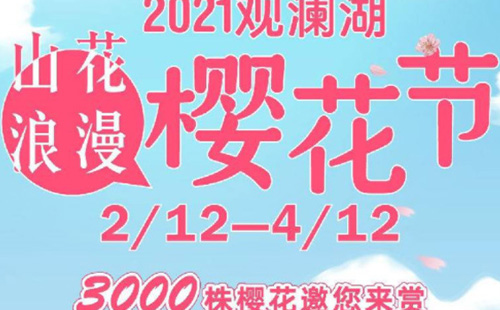 深圳觀瀾湖櫻花節(jié)2021（時間+地址+門票）