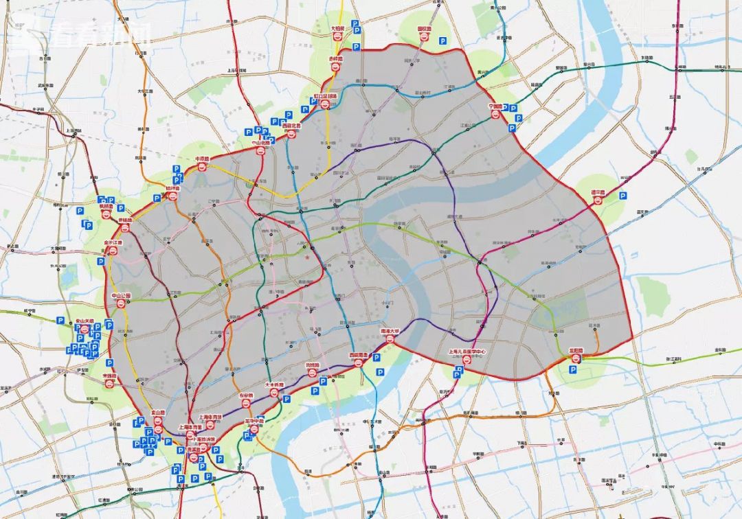 2021上海外牌限行時(shí)間和路段 (高架+內(nèi)環(huán)地面)